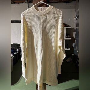 WeWoreWhat Cream Textured Jumpsuit